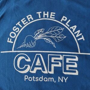 Foster the Plant upstate NY vegan cafe unisex/men's t-shirt